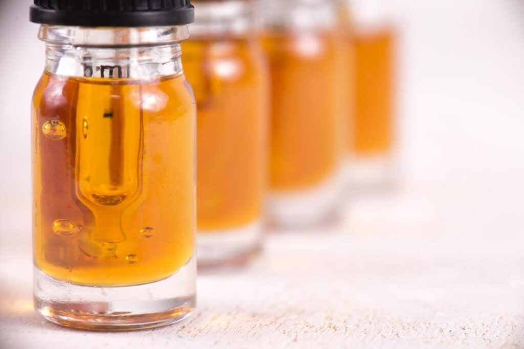 jars of cannabis terpenes