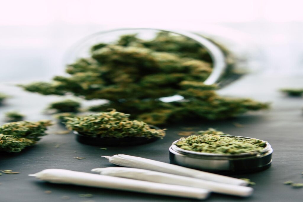 joints and cannabis flower