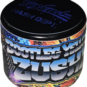 bootleg yellow zushi 2 gram gasgodz live hash rosin