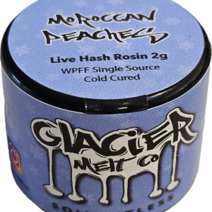 moroccan peaches 2g live rosin glacier melts