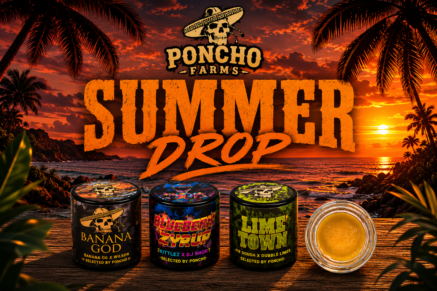 poncho farms summer release of live rosin